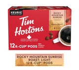Tim Hortons Light Roast K-Cup Gift Set for Housewarming and Hostess Gifting, 12ct Pods for Keurig Owners