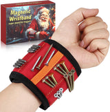 Magnetic Wristband Tool for Men – Christmas Stocking Stuffer Gift for Dad, Husband, and DIY Guys, Santa Gift Box Included