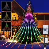 LuminoStar Cascading Star Lights – Waterproof Outdoor Patio and Camping Decor with 320 LEDs and 8 Lighting Modes