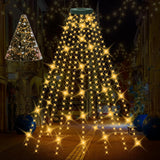 Lumastro Christmas Tree Lights 400 LED 16-Line Hanging String with 8 Modes and 6H Timer for Cozy Living Room Holiday Decor