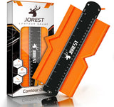 JOREST Connectable Contour Gauge (10+5 Inch) – Tile and Laminate Flooring Layout Tool for Faster, Cleaner Cuts on the Job Site