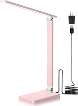 BrandName LED Desk Lamp – Home Office Focus Light, 3-Level Dimmable USB Study Lamp for Desk