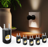 LumiNest 6-Pack Plug-in Night Light – Baby Safe Nursery Glow, Auto Dusk to Dawn Sensor for Kids Room and Shared Bathroom