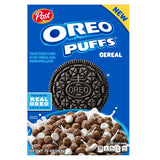 Post Oreo Puff Cereal – Fun Chocolate Marshmallow Snack for Children Lunchbox and Breakfast Table, 10 oz
