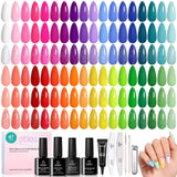 beetles Verse of Flower Gel Nail Polish Set – Premium Curated UV Gel Collection, 36 Salon Grade Shades with Designer Black Organizer Box