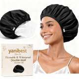 Yanibest Reusable Shower Bonnet – Intentional Self-Care Piece for Clutter-Free Bath Counters, One-Size Fit