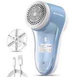 BEAUTURAL Fabric Shaver – One-Tool Wardrobe Care in Neutral Gray, Rechargeable Lint Remover for Capsule Closets