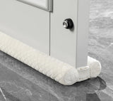 BedyKate Velvet Under Door Draft Stopper – Stylish Living Room Door Seal in Four Neutral Tones for a Cohesive Home Aesthetic