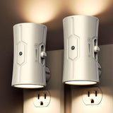 Night Light with Light Sensor for Hallway and Bathroom – Automatic Dusk to Dawn Plug in Night Light 2 Pack for Safer Nighttime Navigation