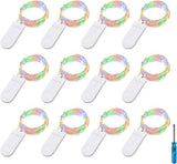 Aurora Glow Flameless Fairy Lights – Cool-to-Touch Battery String Lights Safe for Kids and Pets, 6-Pack