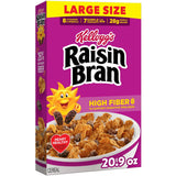 Kellogg's Raisin Bran Heart-Healthy Cereal, Low-Fat Morning Bowl for Mindful Eating Habits