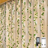 suddus Vine Curtain Lights – 200 LED Bedroom Decor for Cozy Reading Nooks and Headboard Walls, Warm White Fairy Lights with Ivy