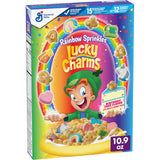 Lucky Charms Birthday Cake Flavored Cereal with Sprinkles and Marshmallows – Whole Grain Kids Breakfast for Lunch Box Snacking, 10.9 oz