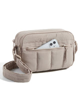 BAGSMART Minimalist Crossbody Purse – Clean-Lined RFID Travel Bag in Neutral Tones for Women