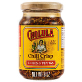 Cholula Chili Crisp Chiles & Pepitas – Backyard Grilling Sauce for Burgers, Hot Dogs and Grilled Veggies, 8 oz