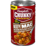Campbell's Chunky Chili Mac Soup, 18.8 oz Can – One-Can Pantry Staple for Clutter-Free Meal Planning