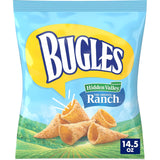 Bugles Hidden Valley Ranch Corn Cones – Break Room Share Bag for Mid-Afternoon Munching, 7.5 oz