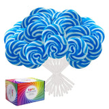 Rainbow Twisty & Swirl Lollipops 32pk – Edible Mermaid Candy Buffet Display for Wedding and Shower Tables