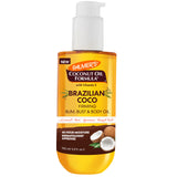 Palmer's Coconut Oil Formula Brazilian Coco Firming Body Oil – Summer Body Polish Oil for Poolside & Patio Confidence, Quick-Absorbing