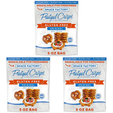 Snack Factory Pretzel Crisps Gluten Free – Better-for-You Office Snack for Celiac-Friendly Diets, Original Baked 5 oz Resealable Bag