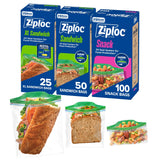 Ziploc Bulk Food Storage Bags for Work Lunches, Snack Portions, and Weekly Prep