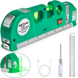 AikTryee Laser Level with Tape Measure – Living Room and Gallery Wall Tool for Perfectly Aligned Picture Frames