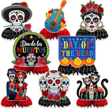 JULMELON Halloween Honeycomb Centerpiece 8 Pack as Hostess Gift and Party Favor Set