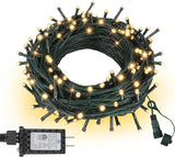 LukLoyok String Lights – 66 ft Cozy Living Room Fairy Lights, 8 Mode Warm White Indoor Decor for Shelves and Mantels