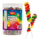 Rainbow Swirl Lollipop Jar – Colorful Candy Display Piece for Themed Party Tables and Candy Buffets