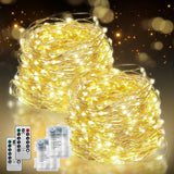 LumBliss Fairy Lights – Thoughtful Birthday Gift for Mom, 67Ft Battery Operated String Lights with Remote for Bedroom