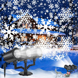 SnowflakePro Outdoor Christmas Projector Lights with Triple Rotating Heads, IP65 Waterproof Snowfall Display for Patio Lawn and Holiday Yard Decor