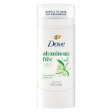 Dove Deodorant Stick Cucumber & Green Tea – Gentle Aluminum Free Formula Safe for Post Mastectomy Sensitive Skin 2.4 oz