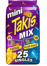 Takis Mini Snack Variety – Stocking Stuffer and Dorm Room Care Package for Spicy Food Lovers, 25 Pouches