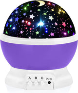 Kids Night Light Star Projector – 360° Rotating Bedroom Lamp for Boys & Girls Ages 3-8, 16 Color Modes, USB Powered