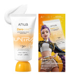 Anua Zero-Cast Moisturizing Sunscreen SPF 50 – TSA-Friendly Travel Size for Carry-On Trips