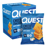 Quest Nutrition Cheese Crackers – Real Cheese Crunch for After-School Munchies, 10g Protein 4-Count