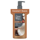 DOVE MEN+ CARE Body Wash – Travel-Size Friendly Coconut + Guava Cleanser for Camping and Cabin Showers, 26oz
