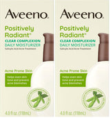 Aveeno Positively Radiant Clear Complexion Moisturizer – Premium Soy-Infused Acne Solution
