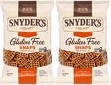 Snyder's of Hanover Gluten Free Snaps Pretzels – Safe School Lunch Snack for Kids, 8 oz Peanut-Free Bag