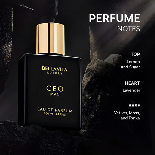 three-tier fragrance pyramid: lemon-sugar top, lavender heart, vetiver-moss-tonka base