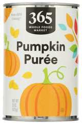 365 by Whole Foods Market Pumpkin Puree, No Additives, No Extras, Just Pure Pumpkin for Clean and Simple Cooking