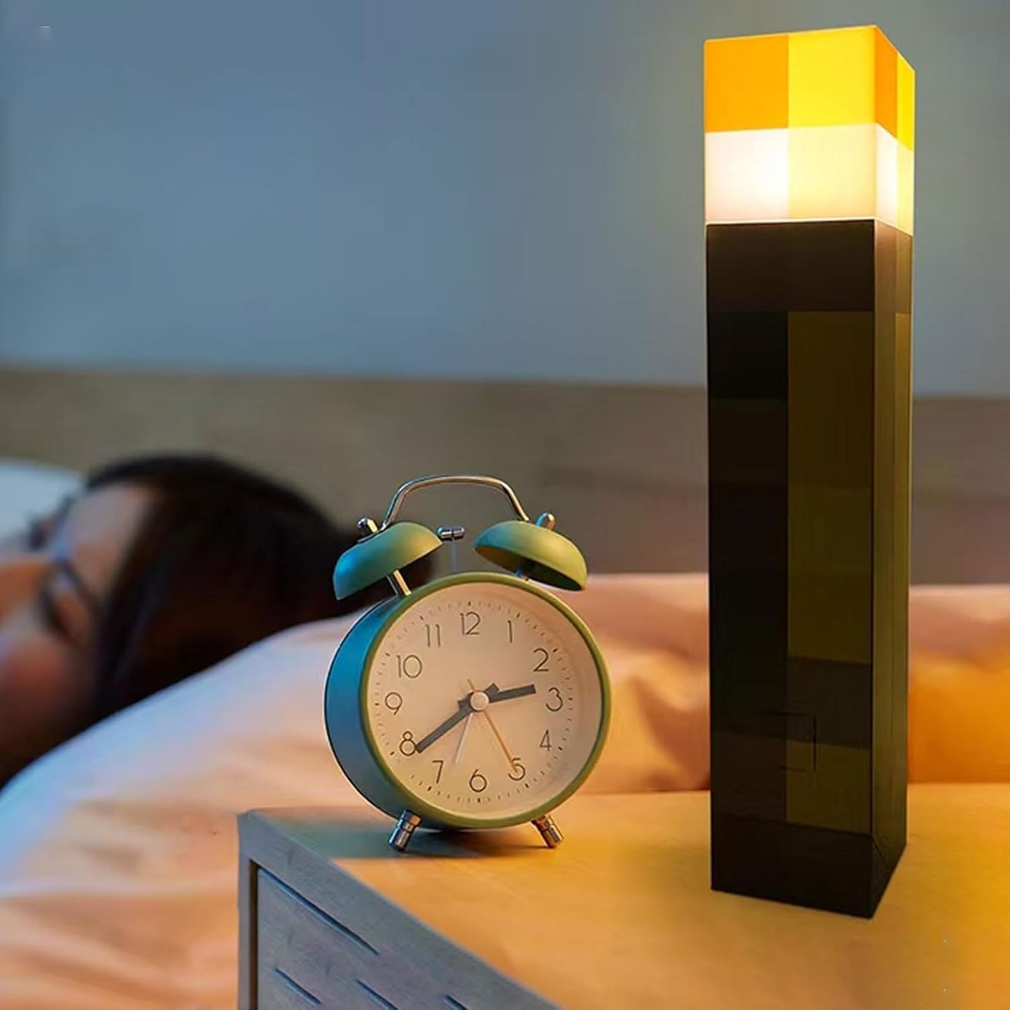 Torch Lamp with Wall Mount - Magical Birthday Gift for Her, Color-Changing LED Night Light for Gamers and Fantasy Fans