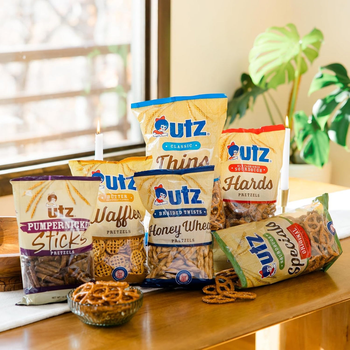 Utz Bulk Pretzel Nuggets 52 oz Resealable Barrel – Family Pantry Staple for Playdates, Game Nights, and Kids' Snack Drawer