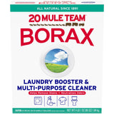 Borax 20 Mule Team Laundry Booster 65 Oz – HE Washer Safe Cleaner for Busy Family and Nursery Linens