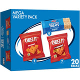 Kellogg's Snack Variety Pack – Road Trip and Car Cup Holder Snacks for Family Travel, 20 Single-Serve Pouches