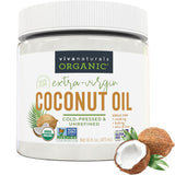 Viva Naturals Organic Coconut Oil – Mother's Day Present, Pampering Hair Skin & Cooking Oil for Women