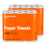 Amazon Basics 2-Ply Flex-Sheets Paper Towels, Mindful Bathroom Cleaning Staple for Self-Care Routines