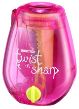 Bostitch Twist-n-Sharp Pencil Sharpener in Coral, Blue, or Purple – Intentional, Battery-Free Desk Tool