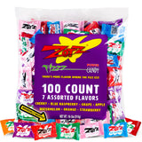 ZOTZ Fizzy Sour Candy Variety Pack - 7 Flavor Assorted Hard Candy for Kids Birthday Parties, Classroom Treasure Boxes and Trick or Treat Handouts