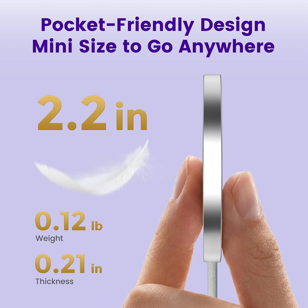 0.21-Inch Wireless Charger – Effortless Countertop Solution for Restraint-Focused Interiors